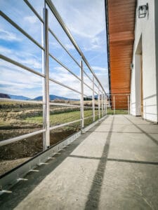 balustrada nierdzewna z wypełnieniem poziomym (25)