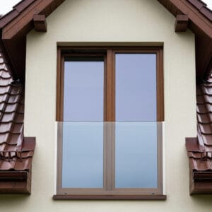 balkon francuski szklany do ramy okiennej szkło bezbarwne szlif