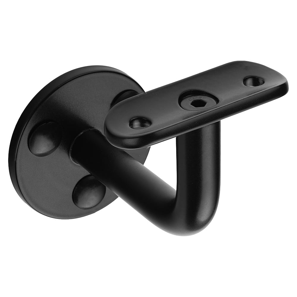 podpora poręczy na trzech otworach montażowych czarna ral 9005