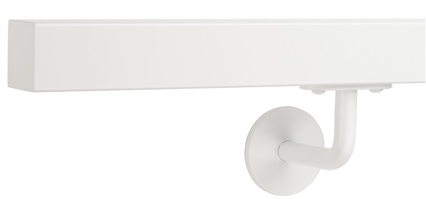 poręcz schodowa kwadratowa lakierowana biała ral 9016-2