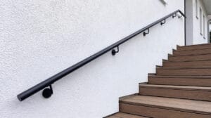 poręcz schodowa lakierowana czarna ral 9005 loft