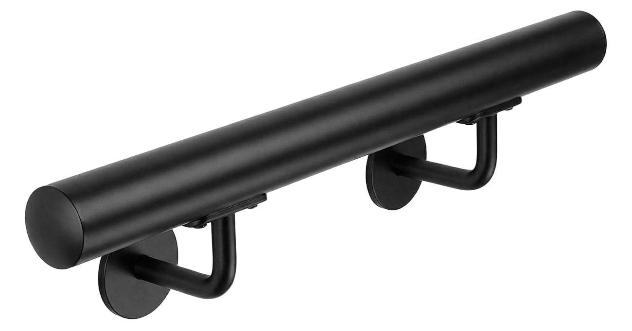 poręcz schodowa lakierowana proszkowo loft, poręcz ścienna lakierowana-2