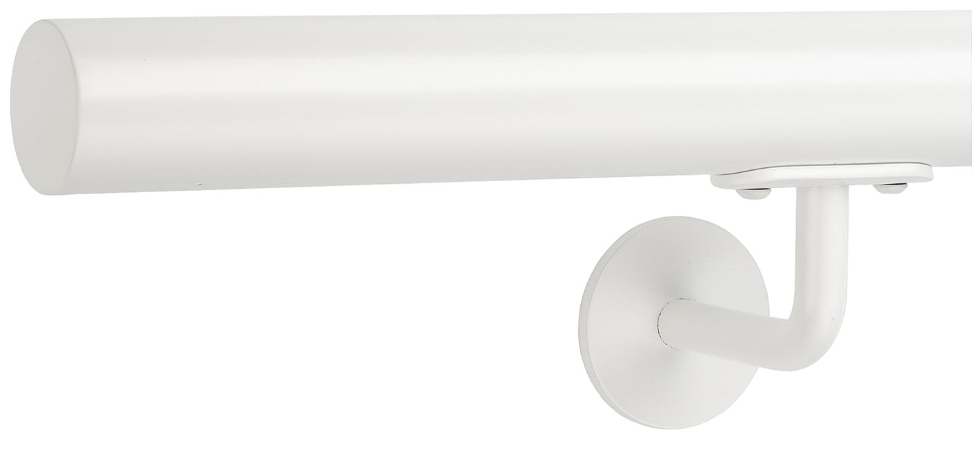 poręcz schodowa okrągła lakierowana biała ral 9016-2