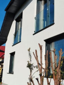 balkon francuski szklany typu Zetka